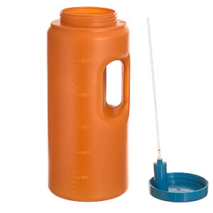Urinflaska m.överföringskanyl 3 liter