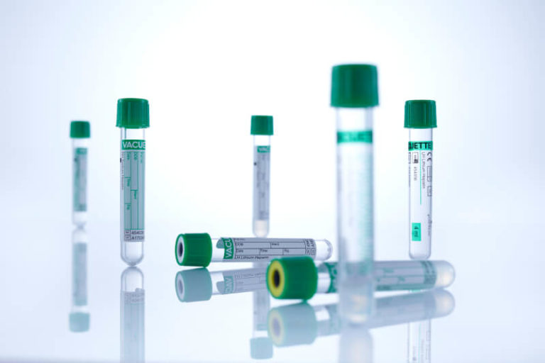 Na-Heparin 10/9 ml grön kork pappersetikett - Hettich Labinstrument